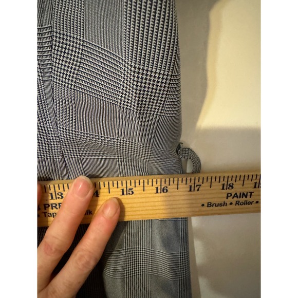 RB Collection New York Vintage 90s Gray Plaid Dress Professional size 8 - Picture 9 of 12